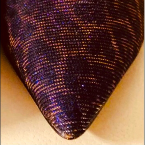 Aldo Hanrietta Sequins Pump Party shoes size 5 Sequins Purple Gold Leopard print - Picture 6 of 14